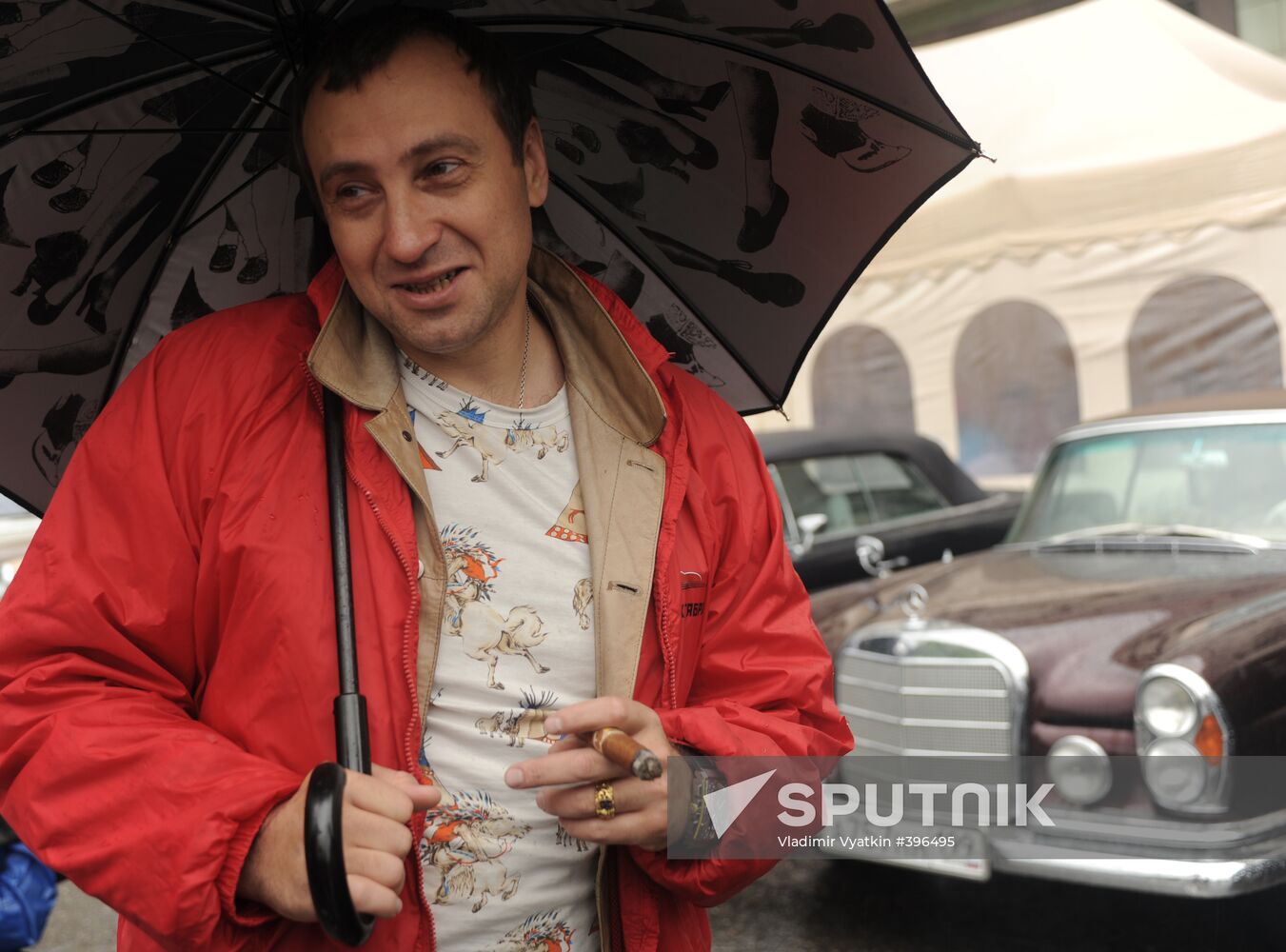 Vintage and classic car race held in Moscow