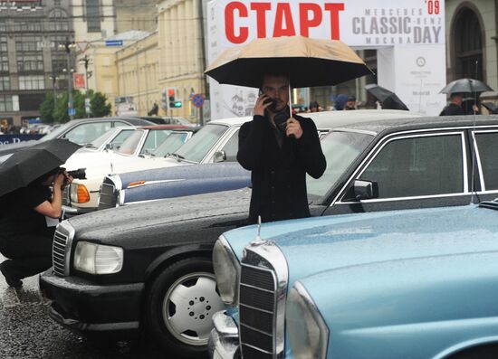 Vintage and classic car race held in Moscow