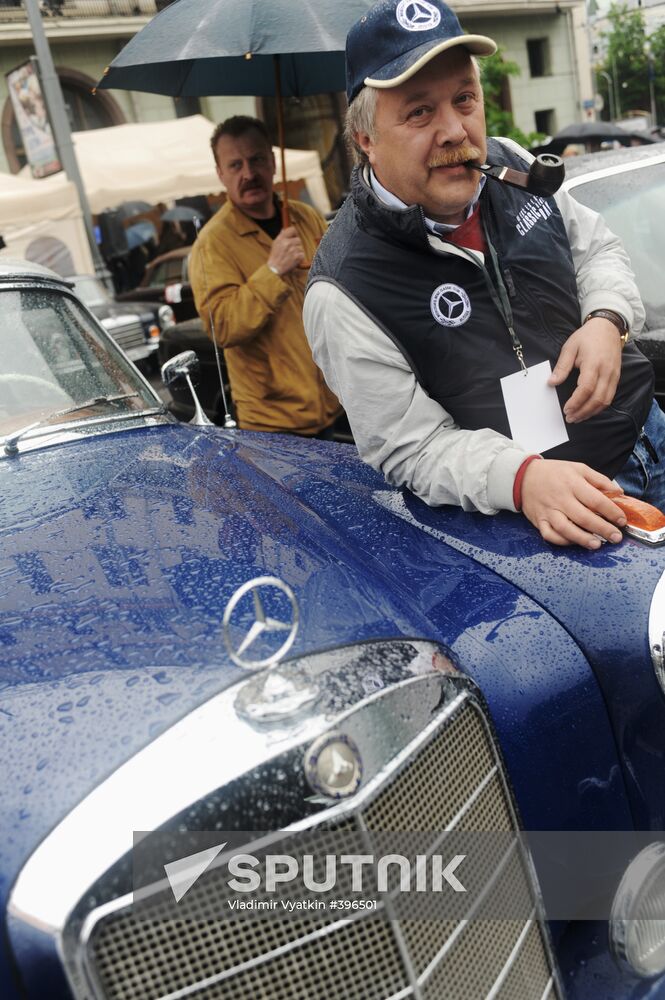 Vintage and classic car race held in Moscow