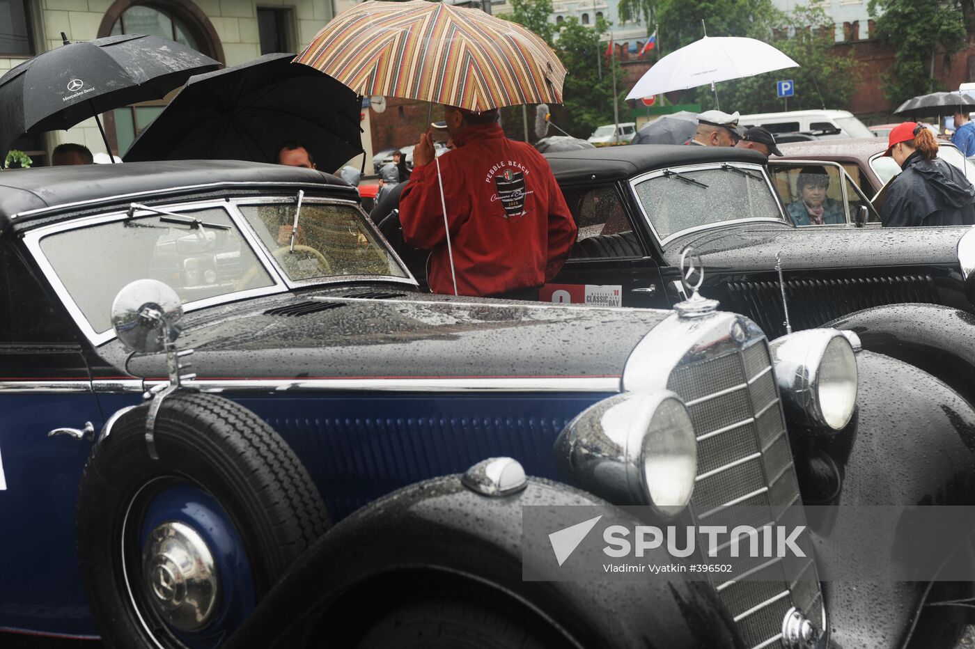 Vintage and classic car race held in Moscow