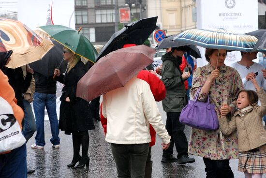 Rain in Moscow