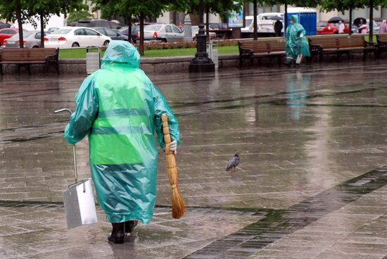 Rain in Moscow