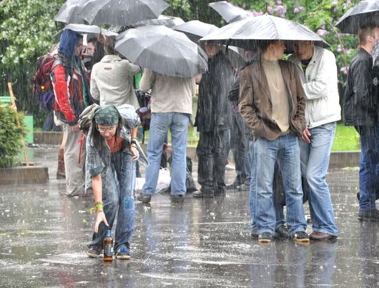 Rain in Moscow