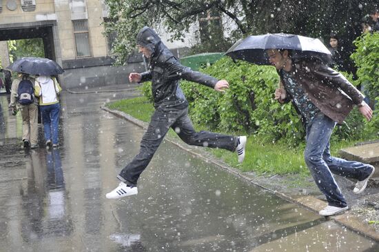Rain in Moscow