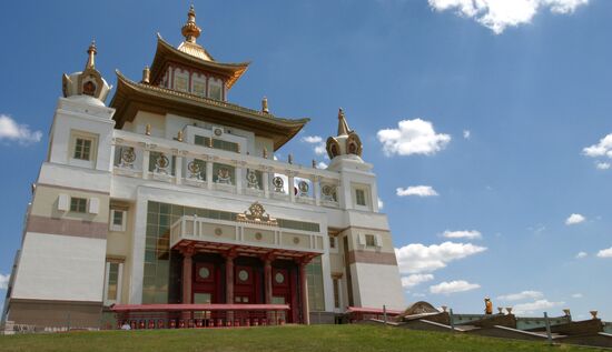 Tsam dance ceremony in Kalmykia's main Buddhist temple