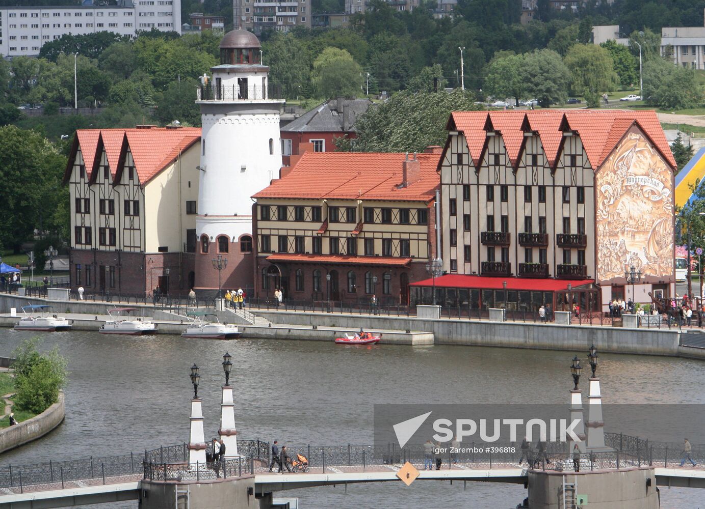 Fish village, modern neighborhood of Kaliningrad