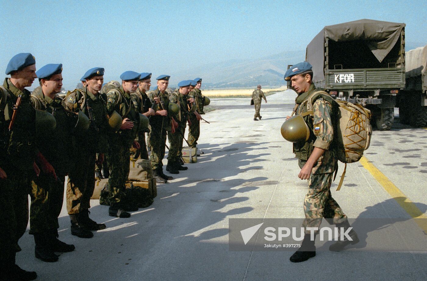 Russian peace keepers in Kosovo