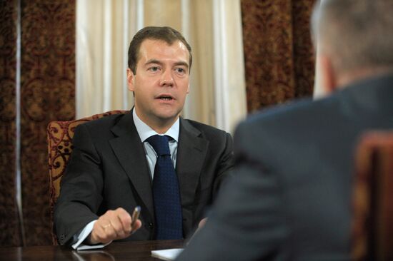 Dmitry Medvedev meeting with LDPR activists