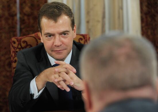 Dmitry Medvedev meeting with LDPR activists