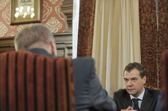 Dmitry Medvedev meeting with LDPR activists