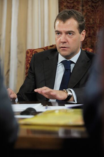 Dmitry Medvedev meeting with LDPR activists