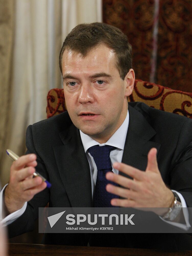 Dmitry Medvedev meeting with LDPR activists