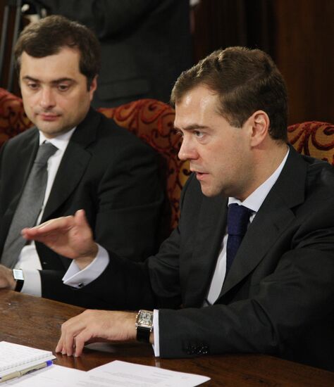 Dmitry Medvedev meeting with LDPR activists