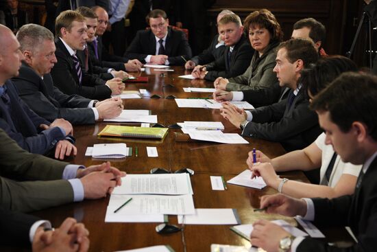 Dmitry Medvedev meeting with LDPR activists