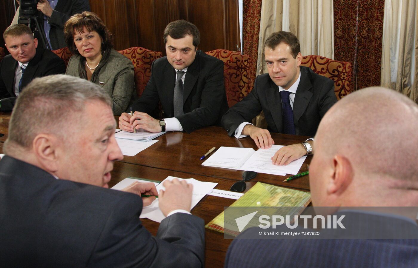 Dmitry Medvedev meeting with LDPR activists