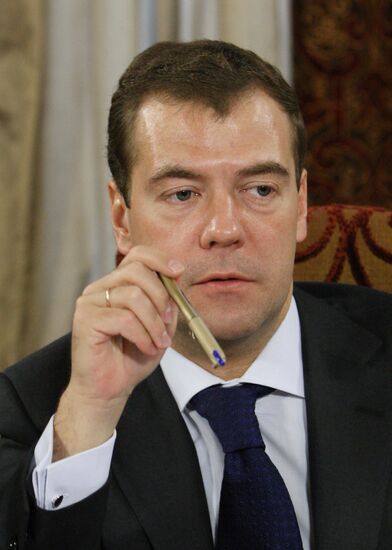 Dmitry Medvedev meeting with LDPR activists