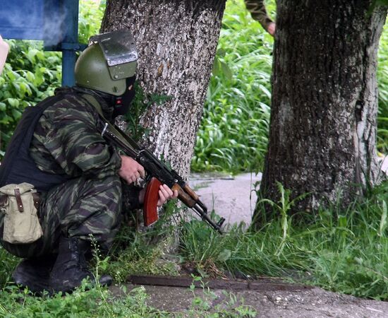 A raid against militants in Nalchik
