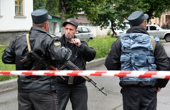 A raid against militants in Nalchik