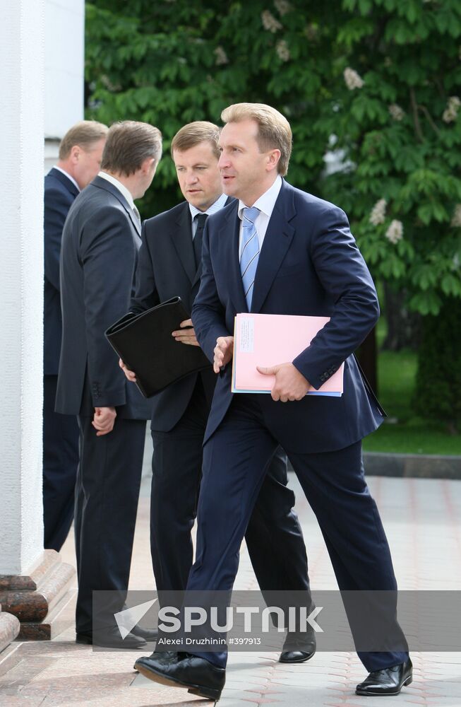 Russian First Deputy Prime Minister Igor Shuvalov in Minsk