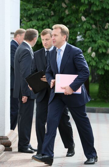 Russian First Deputy Prime Minister Igor Shuvalov in Minsk