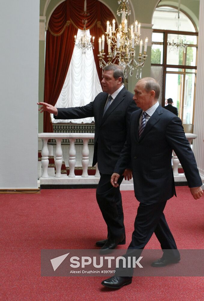 Prime Minister Putin and his Belorussian counterpart Sidorsky