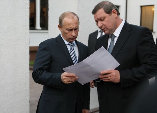 Vladimir Putin and Sergei Sidorsky