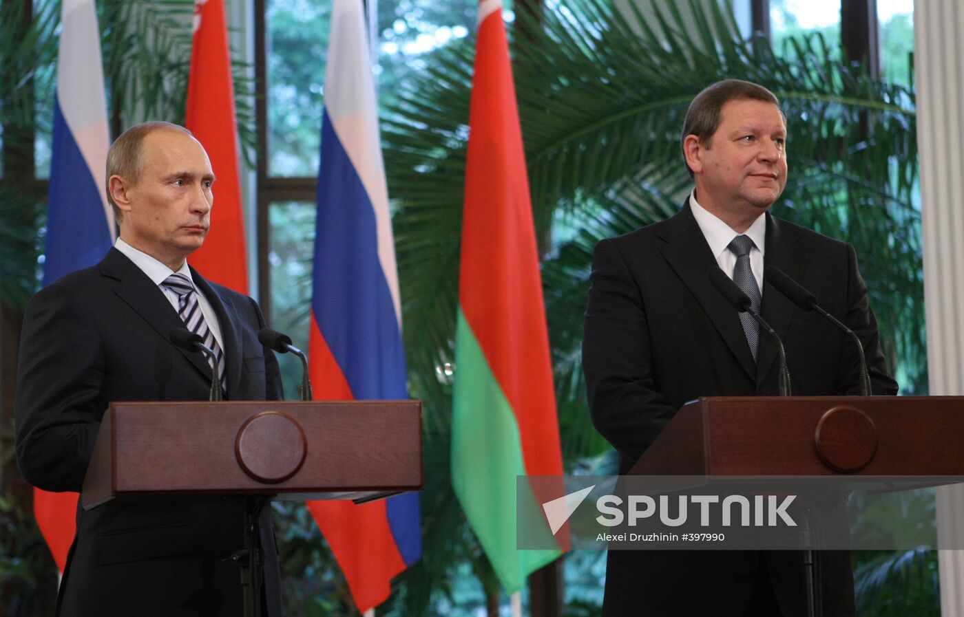 Vladimir Putin and Sergei Sidorsky