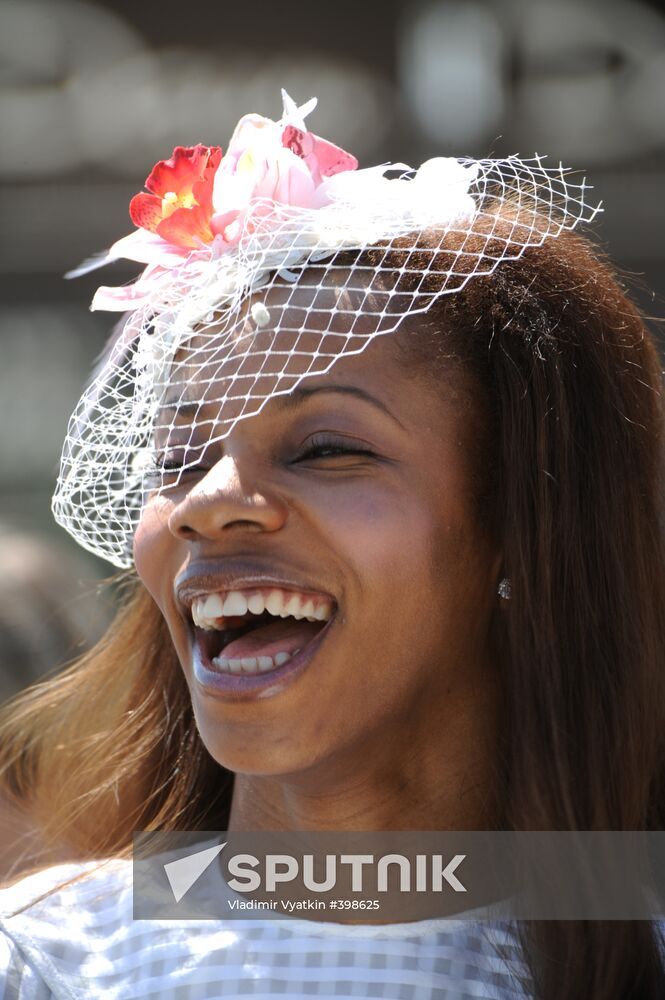 Spectator at the Radio Monte Carlo Grand Prix horse races
