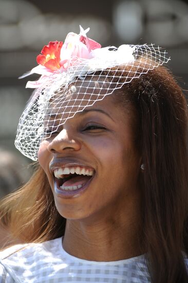 Spectator at the Radio Monte Carlo Grand Prix horse races