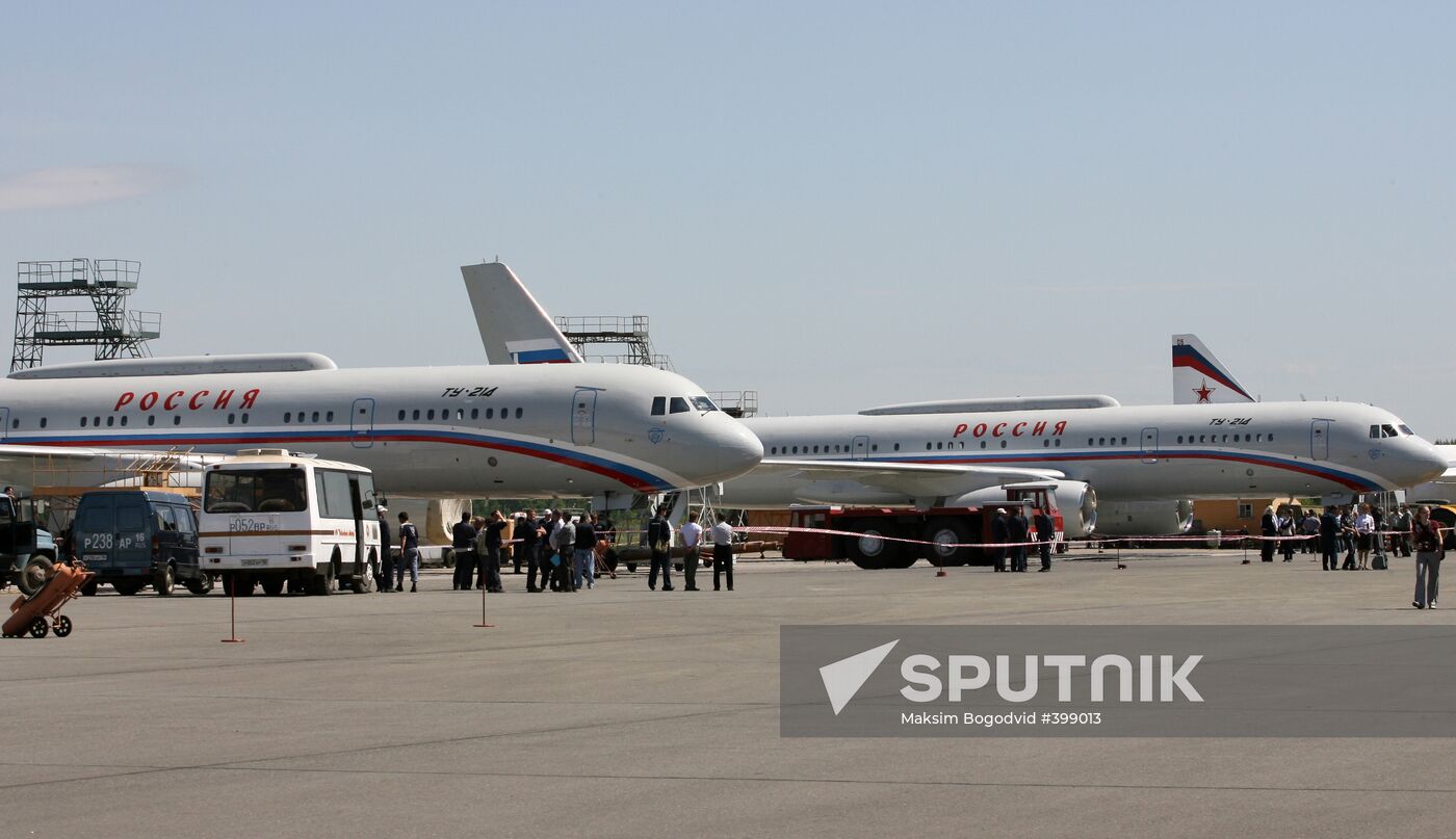 Tu-214 aircraft for presidential business administration. Kazan