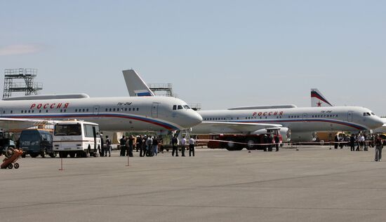 Tu-214 aircraft for presidential business administration. Kazan