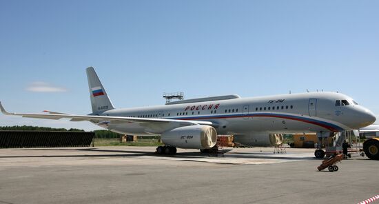 Tu-214 aircraft for presidential business administration. Kazan