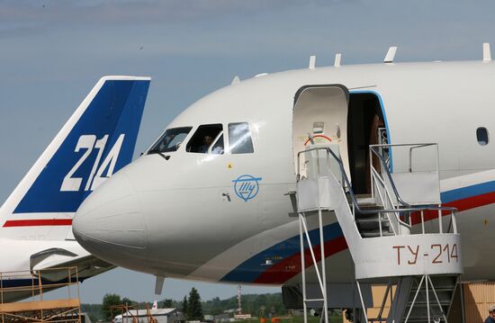 Tu-214 aircraft for presidential business administration. Kazan