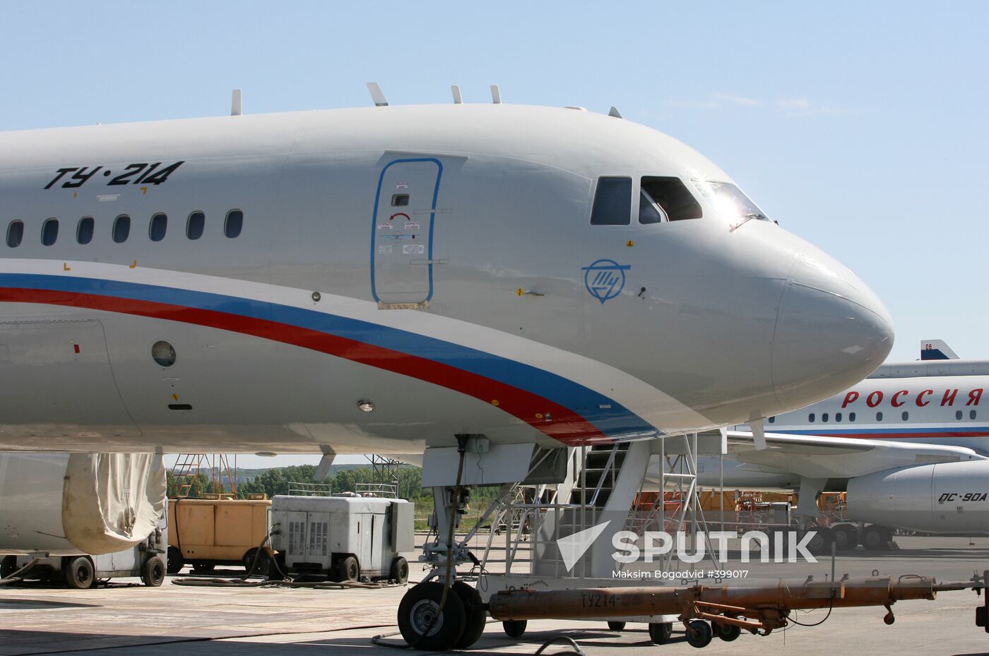 Tu-214 aircraft for presidential business administration. Kazan