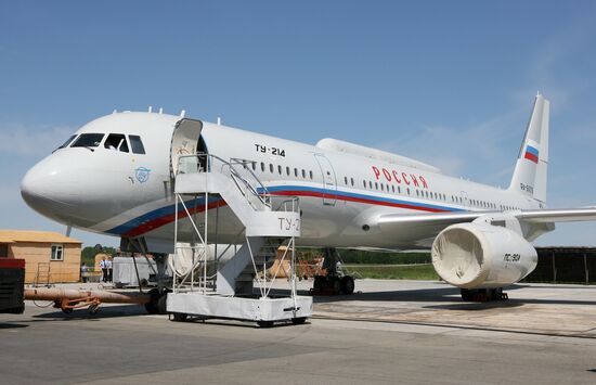 Tu-214 aircraft for presidential business administration. Kazan