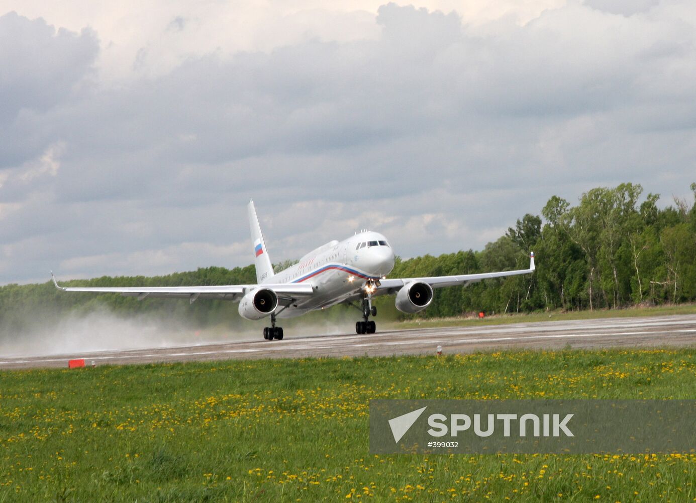 Tu-214 aircraft for presidential business administration. Kazan