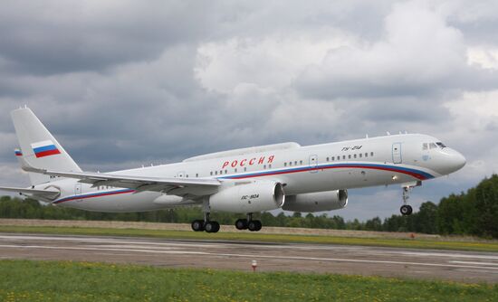 Tu-214 aircraft for presidential business administration. Kazan