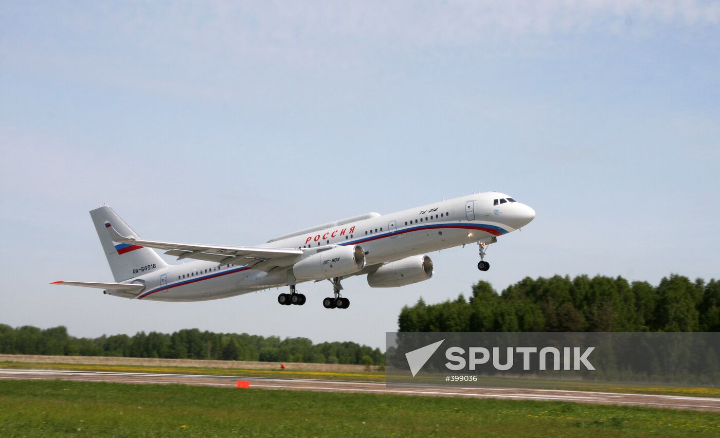 Tu-214 aircraft for presidential business administration. Kazan