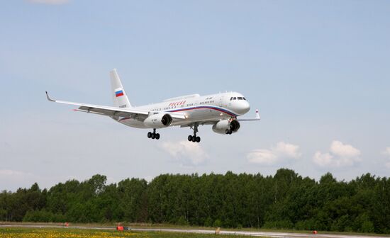 Tu-214 aircraft for presidential business administration. Kazan