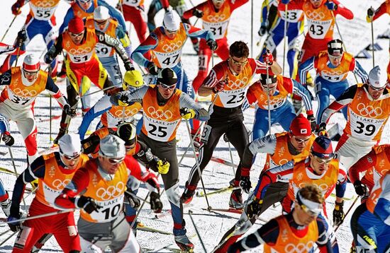 Ski race at Winter Olympics in Salt Lake City