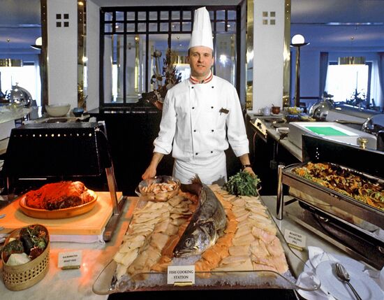 A cook in Imperial restaurant, St Petersburg