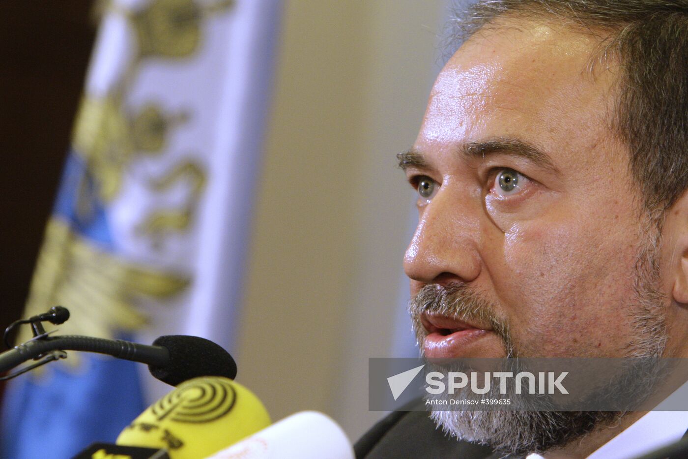 News conference by Avigdor Lieberman