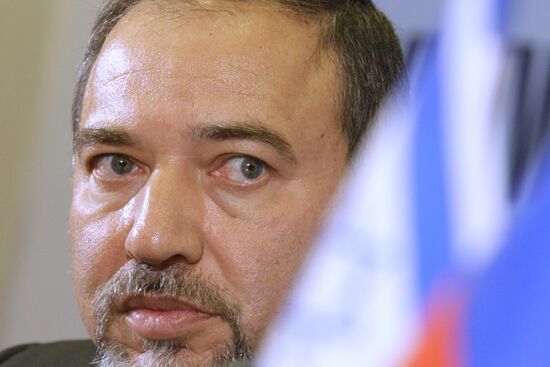 News conference by Avigdor Lieberman