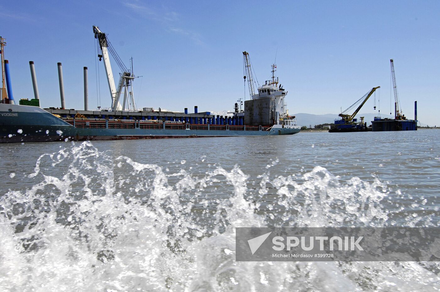 Ship from Antwerp arrives at Sochi's new cargo port