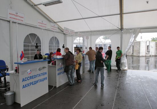 Preparations for an economic forum in St. Petersburg