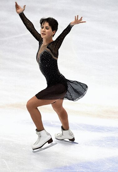 Russian figure skater Irina Slutskaya
