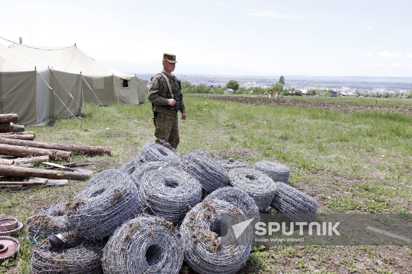 Border outpost on the Georgian -- South Ossetian border