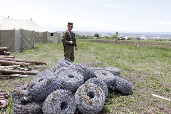Border outpost on the Georgian -- South Ossetian border