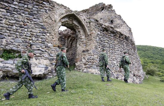 Border outpost on the Georgian -- South Ossetian border