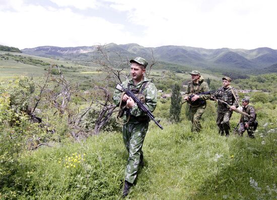Border outpost on the Georgian -- South Ossetian border